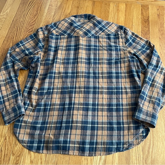 Lucky Brand Men's country western Plaid flannel Button-Down Shirt XL - Picture 2 of 8